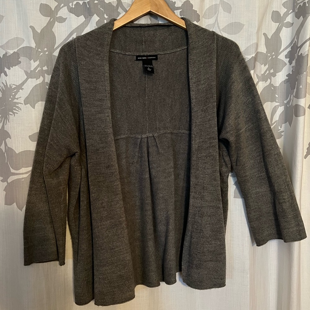 NY&Co Grey Sweater Cardigan
